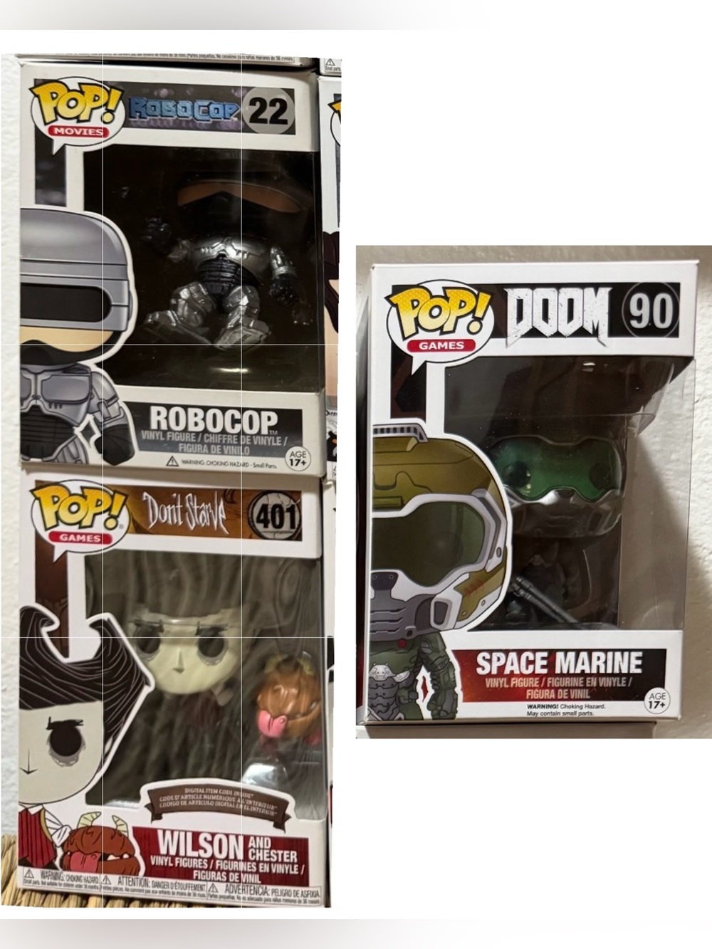 Doom, RoboCop & Don’t Starve Vintage Funko Pops Bundle of 3